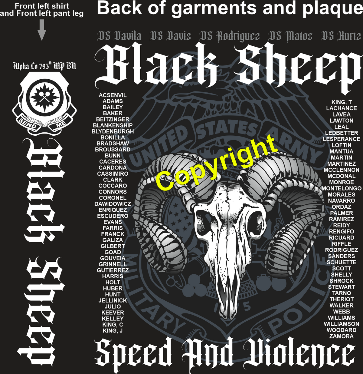 ALPHA 795 BLACK SHEEP GRADUATING DAY 2-13-2025 PRE ORDER