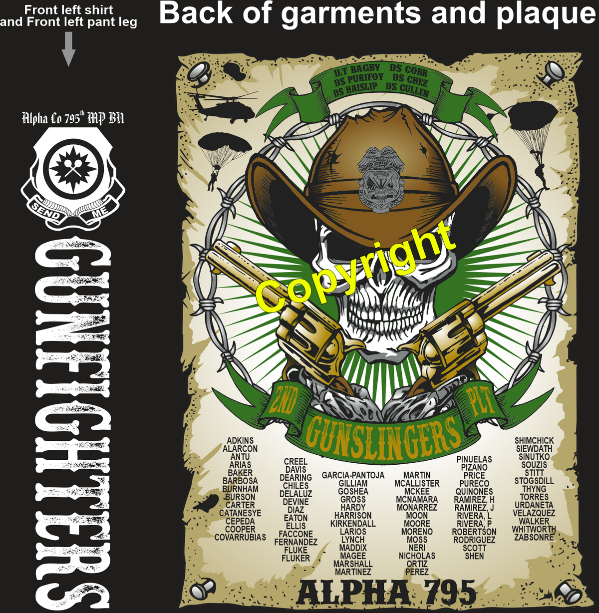 ALPHA 795 GUNFIGHTERS GRADUATING DAY 2-13-2025 PRE ORDER