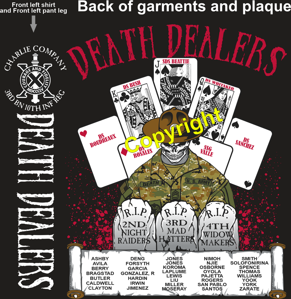 CHARLIE 3-10 DEATH DEALERS GRADUATING DAY 3-27-2025 PRE ORDER