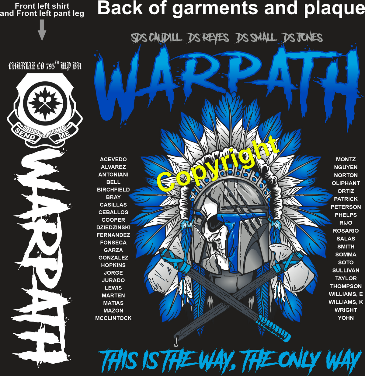 CHARLIE 795 WARPATH GRADUATING DAY 2-20-2025 PRE ORDER